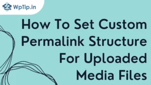 Read more about the article How To Set Custom Permalink Structure For Uploaded Media Files?